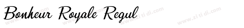 Bonheur Royale Regul字体转换